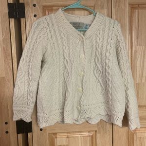 🇮🇪 Irish Import! - Merino Wool Cream Sweater